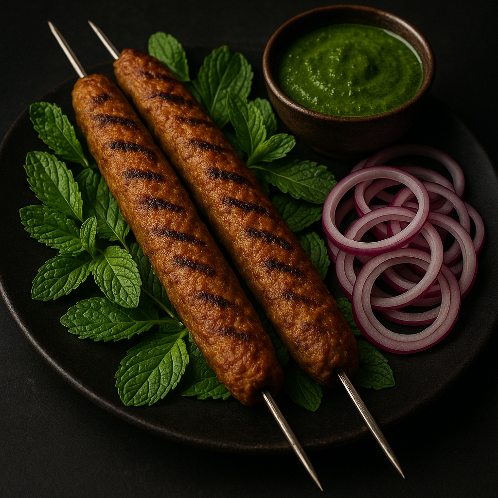20250830_1201_Mutton Kebabs with Mint_simple_compose_01k3wtpfg9eqrtx6dpart95tkz